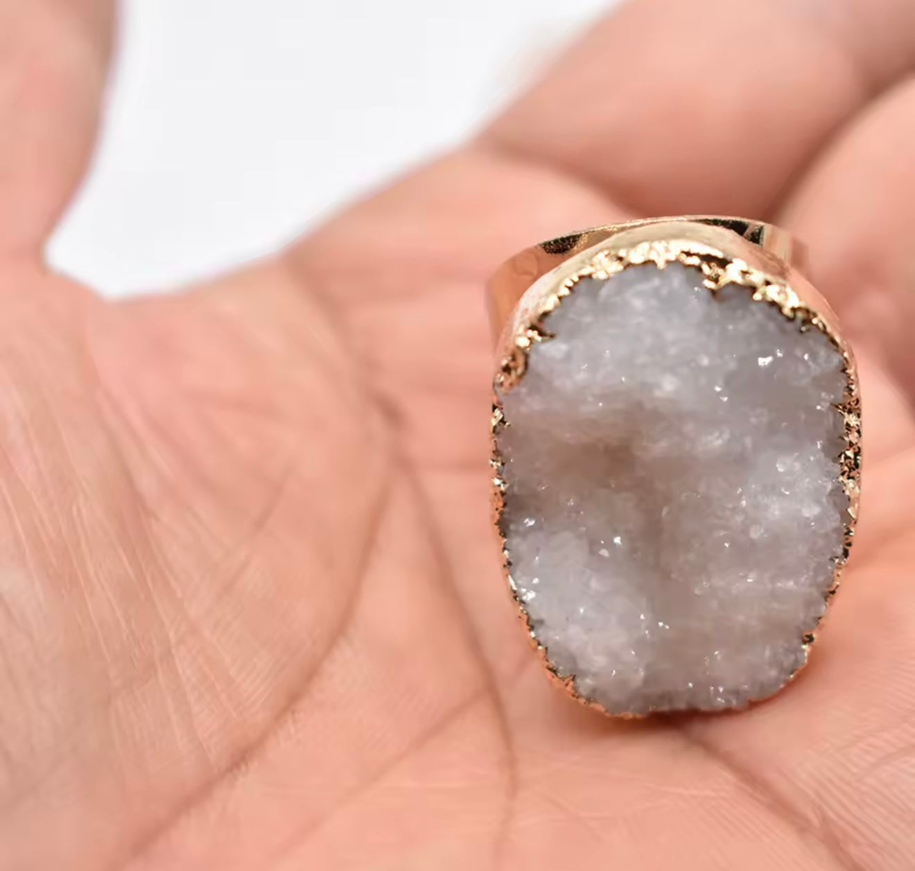 Anillo Cuarzo Blanco