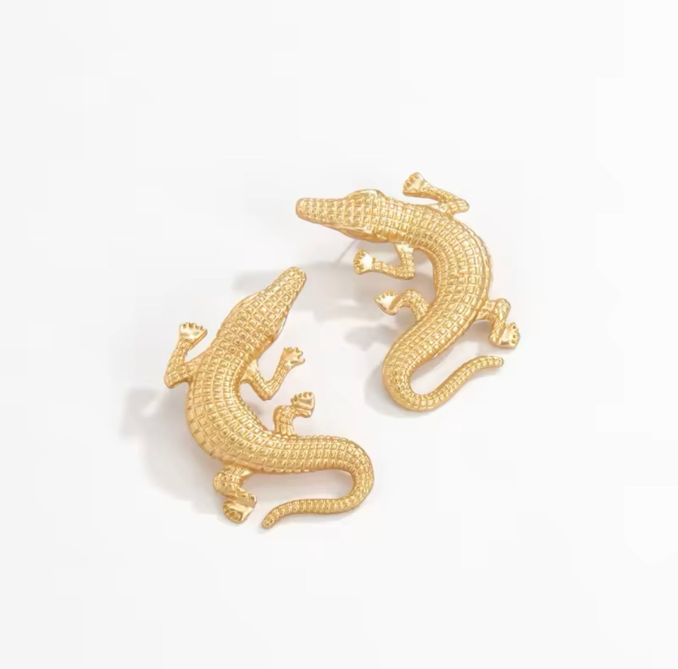 Aretes Cocodrilo Broquel