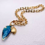Collar Cuarzo Azul Flecha