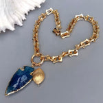 Collar Cuarzo Azul Flecha