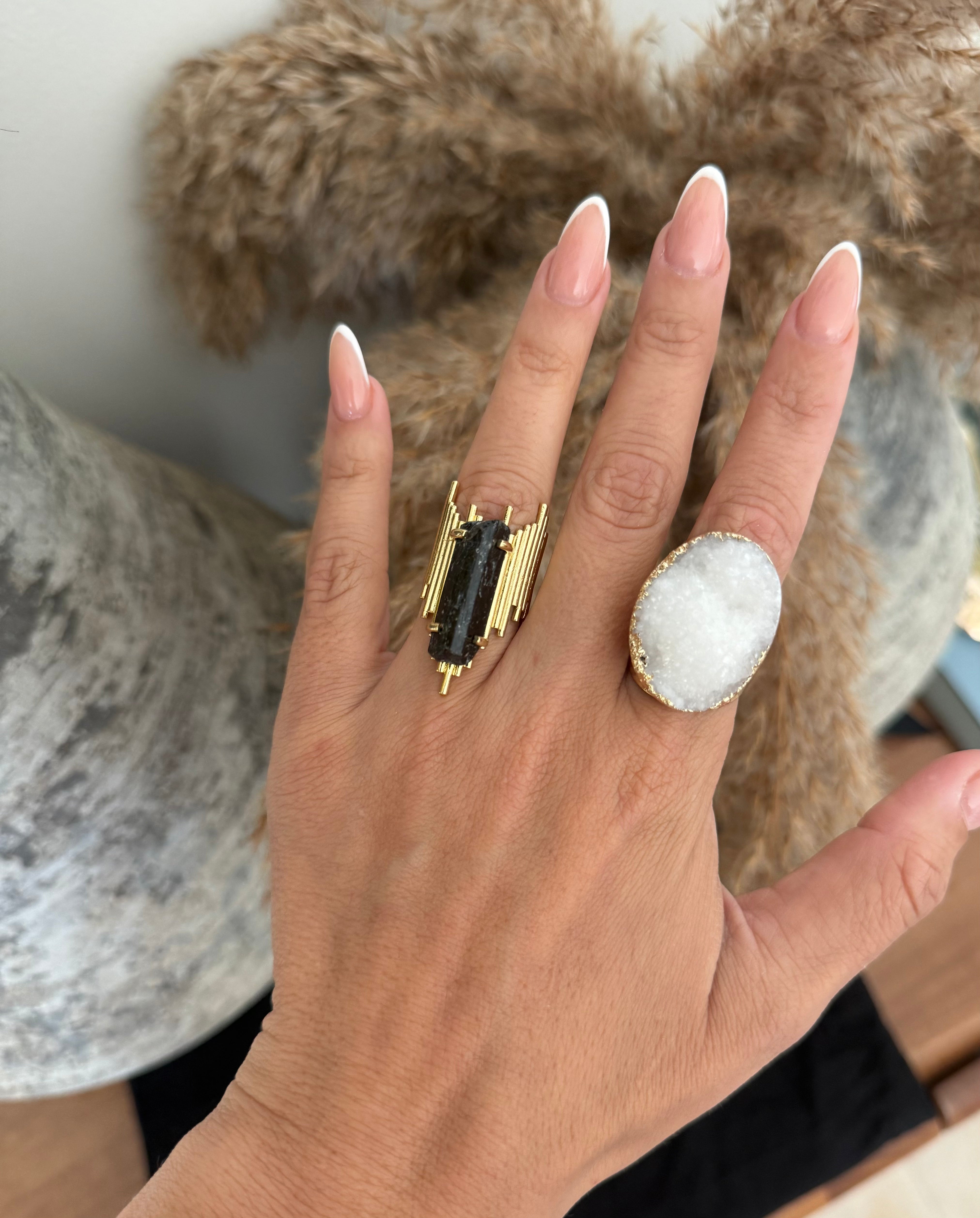 Anillo Cuarzo Blanco