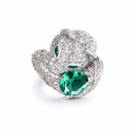 Anillo Pantera Esmeralda