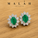 Aretes Flor de Esmeralda M1