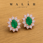 Aretes Flor de Esmeralda M1