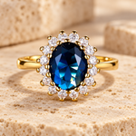 Anillo Zafiro Gold 18k