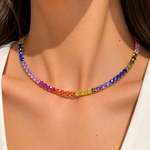 Collar Tenis Rainbow 4mm