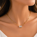 Collar 2 Diamantes Moissionita