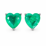 Aretes Esmeralda corazón