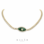 Choker Ojo Malaquita