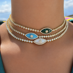 Choker Ojo Malaquita