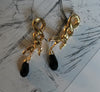 Aretes Serpiente Black Cristal