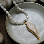 Collar Perlas Ala Marfil