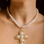 Collar Cruz de Perlas