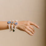 Pulsera Ojo Cristales Azules