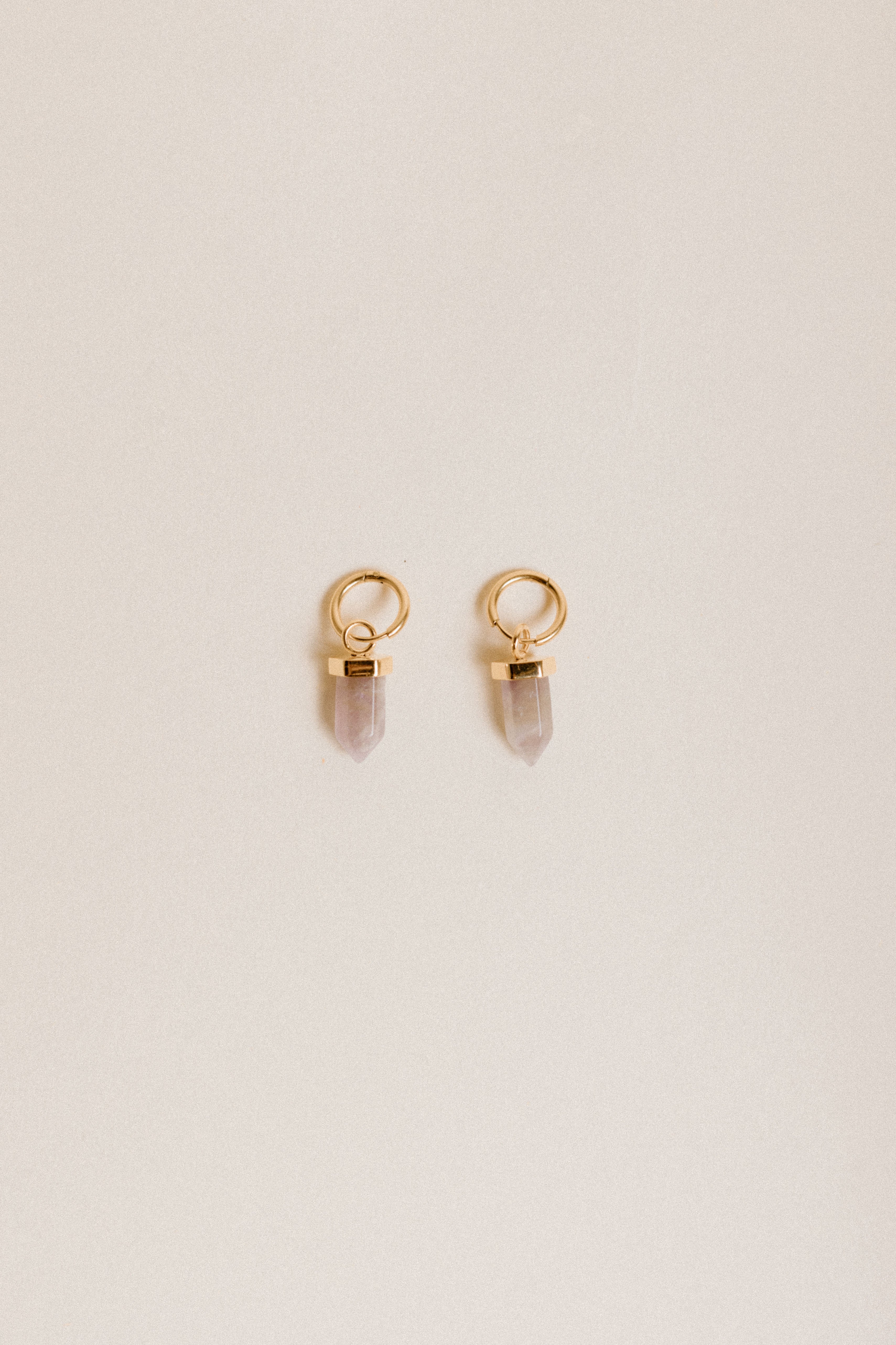 Aretes Mini Cuarzo Amatista