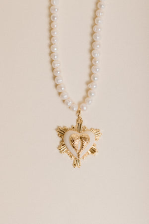 Collar de Perlas Sagrado Corazon