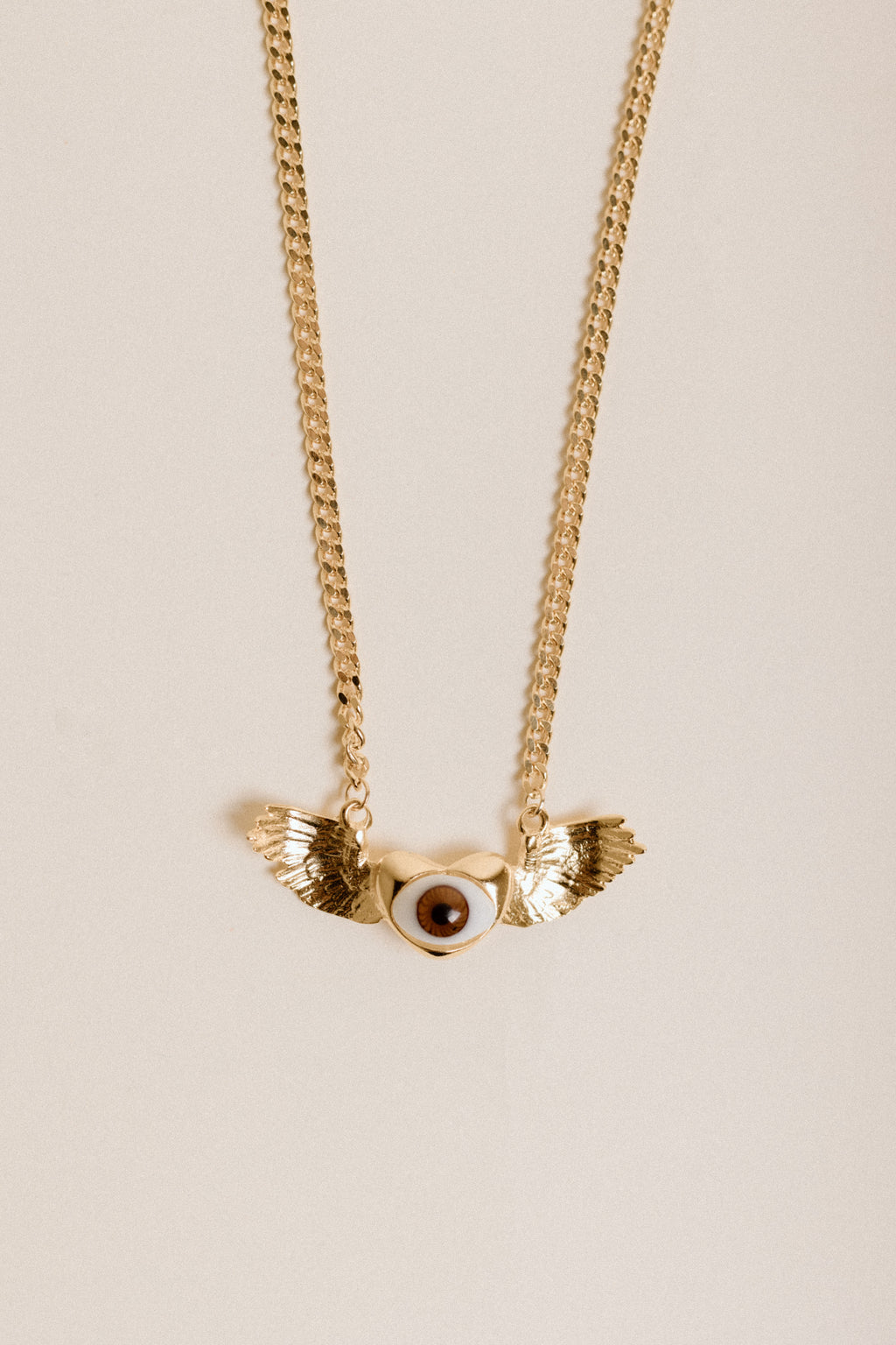 Collar Corazon Alas Ojo Cafe